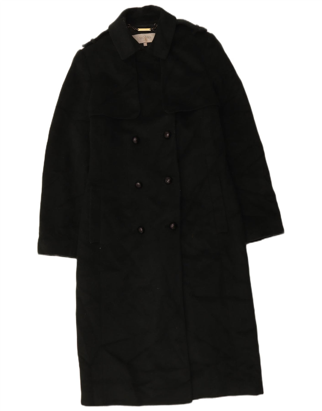 Cappotto doppiopetto militare da donna Hobbs UK 12 Lana verde medio