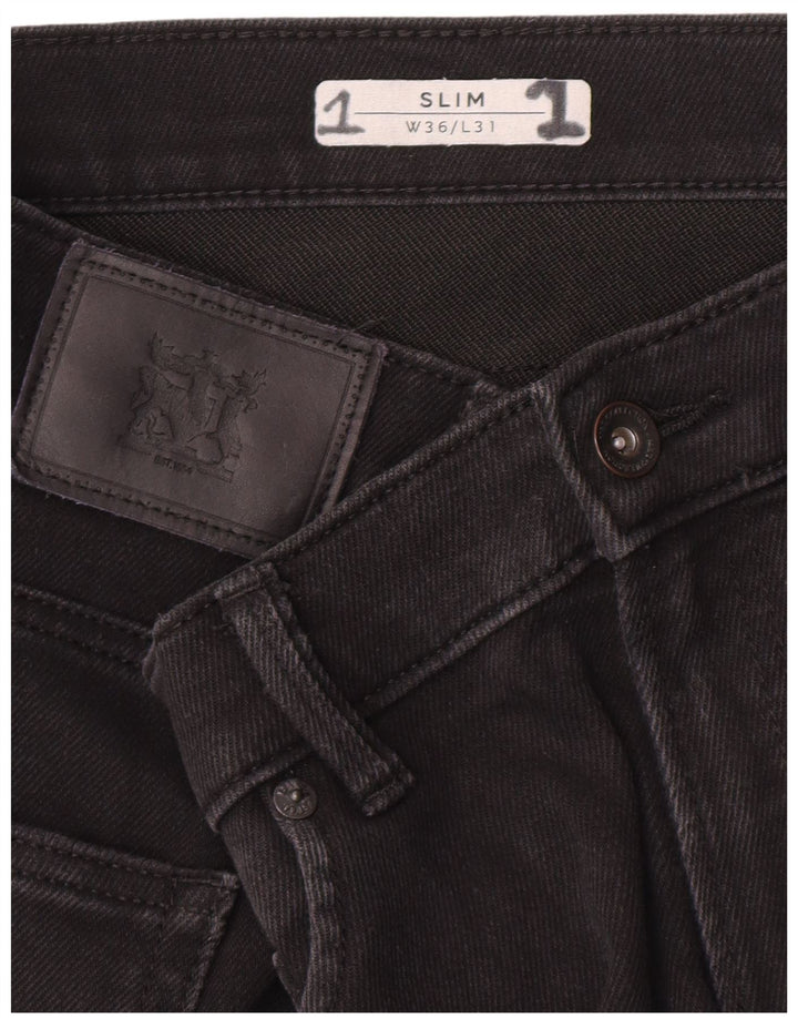 Jeans slim da uomo Marks & Spencer W36 L31 neri