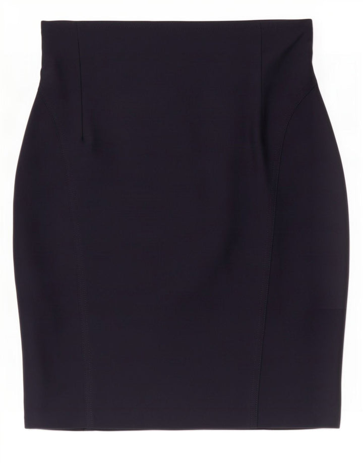 Gonna a tubino vintage da donna media W28 blu navy