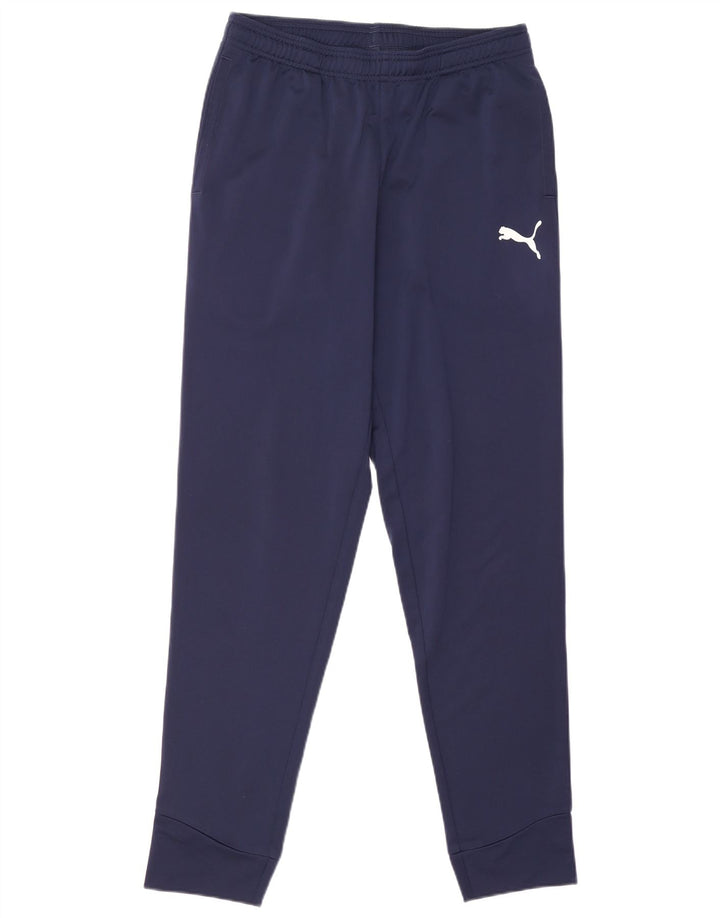 Pantaloni da tuta da uomo Puma Joggers medi in poliestere blu navy