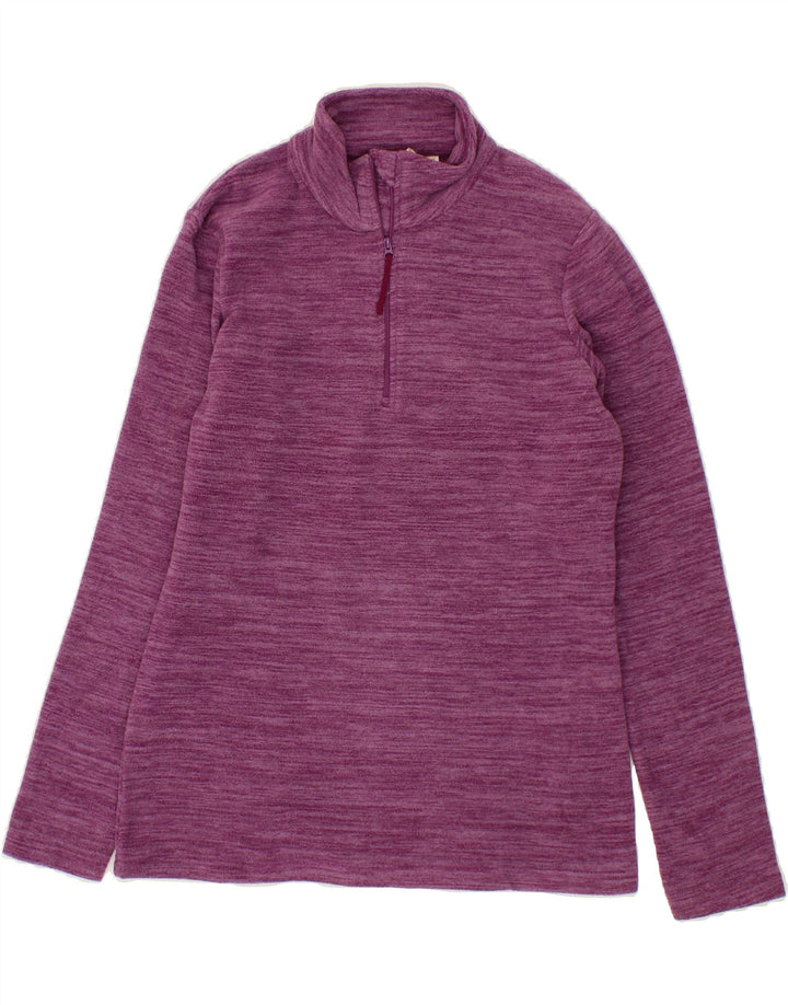 MOUNTAIN WAREHOUSE Womens Fleece Jumper UK 12 Medium Purple Flecked Vintage Mountain Warehouse and Second-Hand Mountain Warehouse from Messina Hembry 