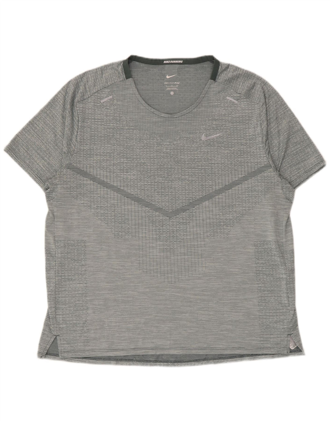 T-shirt da running Nike Dri Fit da donna, taglia UK 18 XL, poliestere grigio
