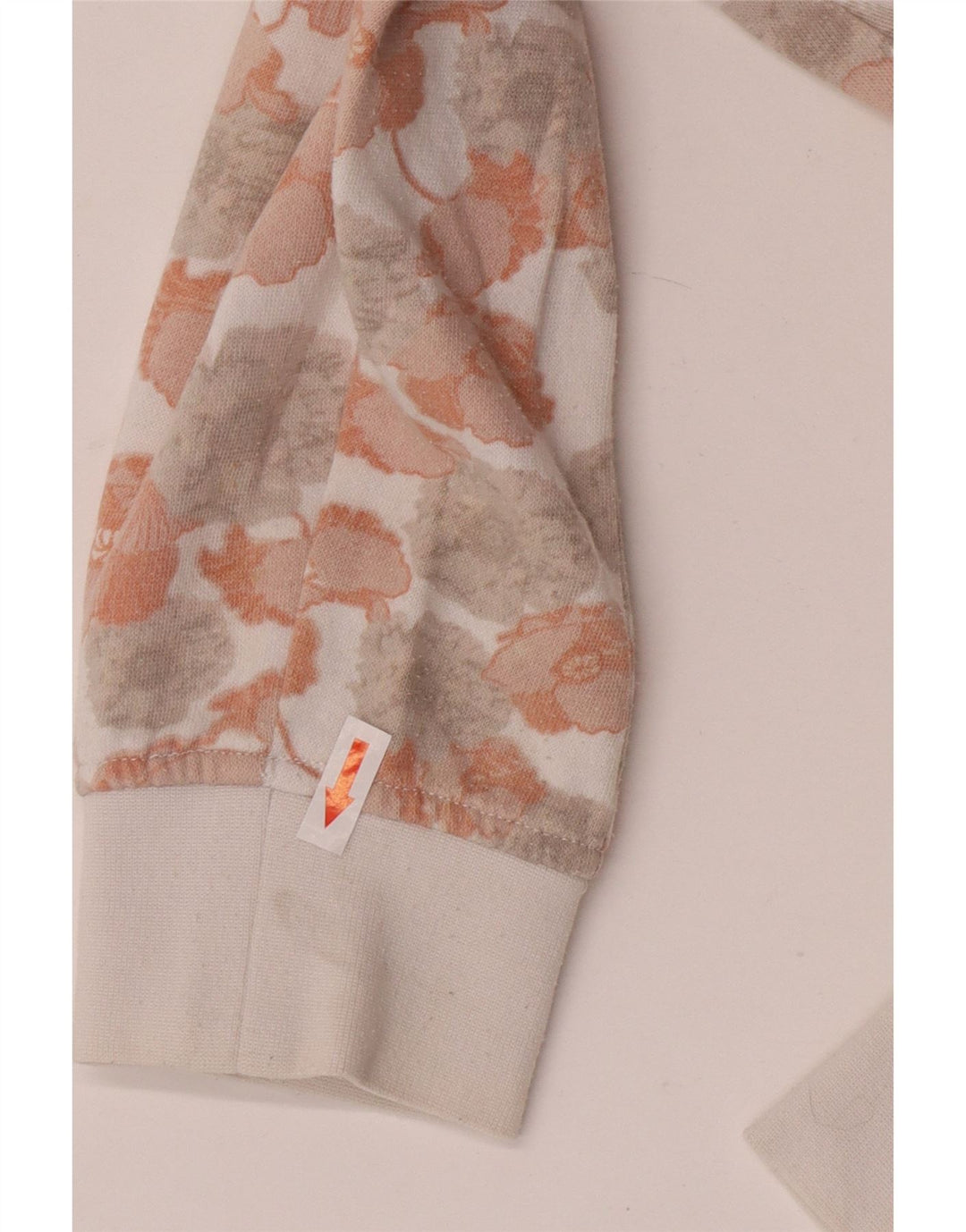 Felpa oversize con grafica da donna di Vans, maglione UK 14, colore bianco medio floreale