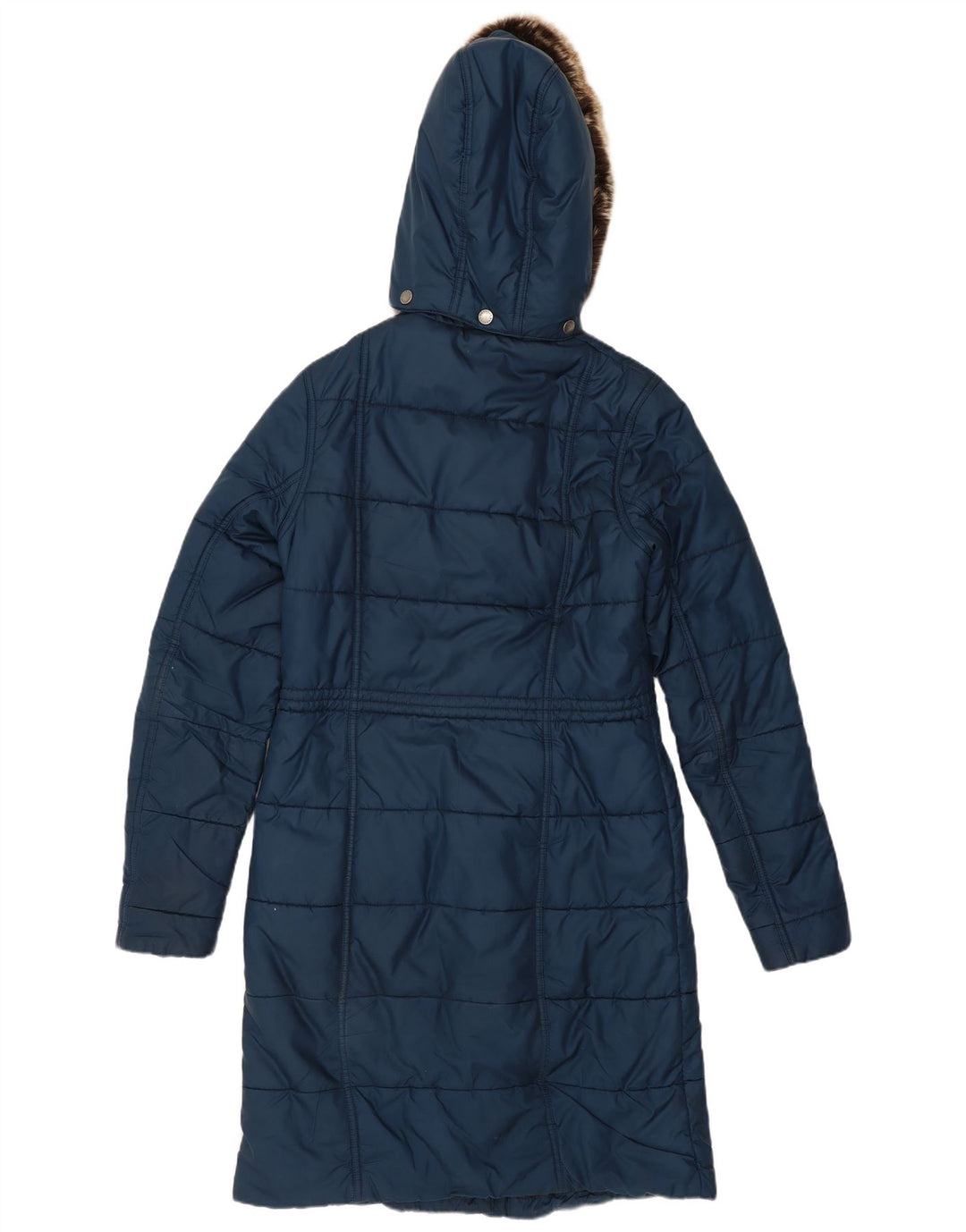 Cappotto imbottito con cappuccio da donna Barbour UK 8 piccolo poliestere blu navy