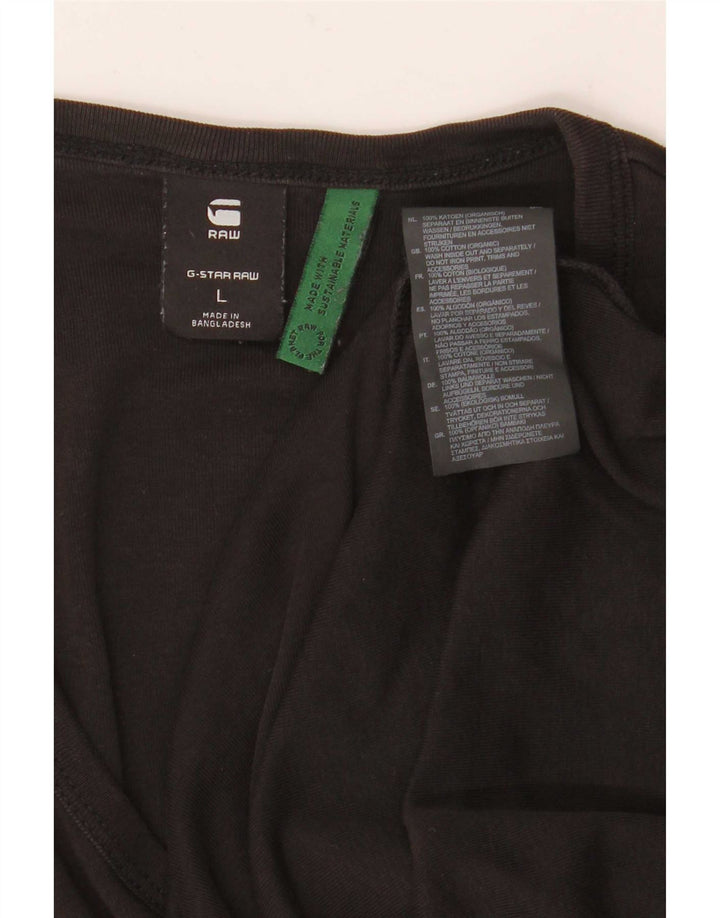 T-shirt da uomo G-Star Top grande in cotone nero