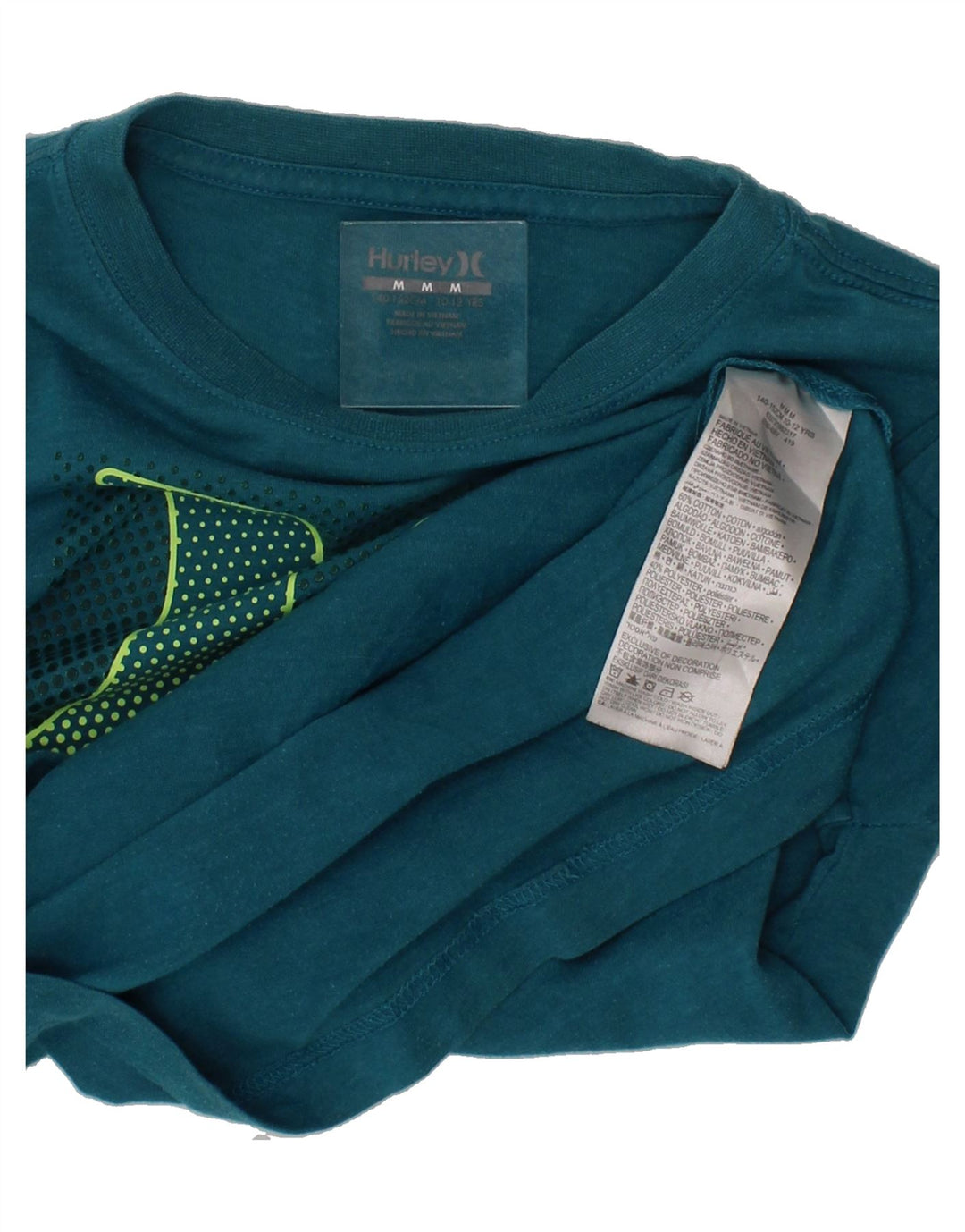 HURLEY Boys Graphic T-Shirt Top 10-11 Years Medium  Blue Cotton Vintage Hurley and Second-Hand Hurley from Messina Hembry 