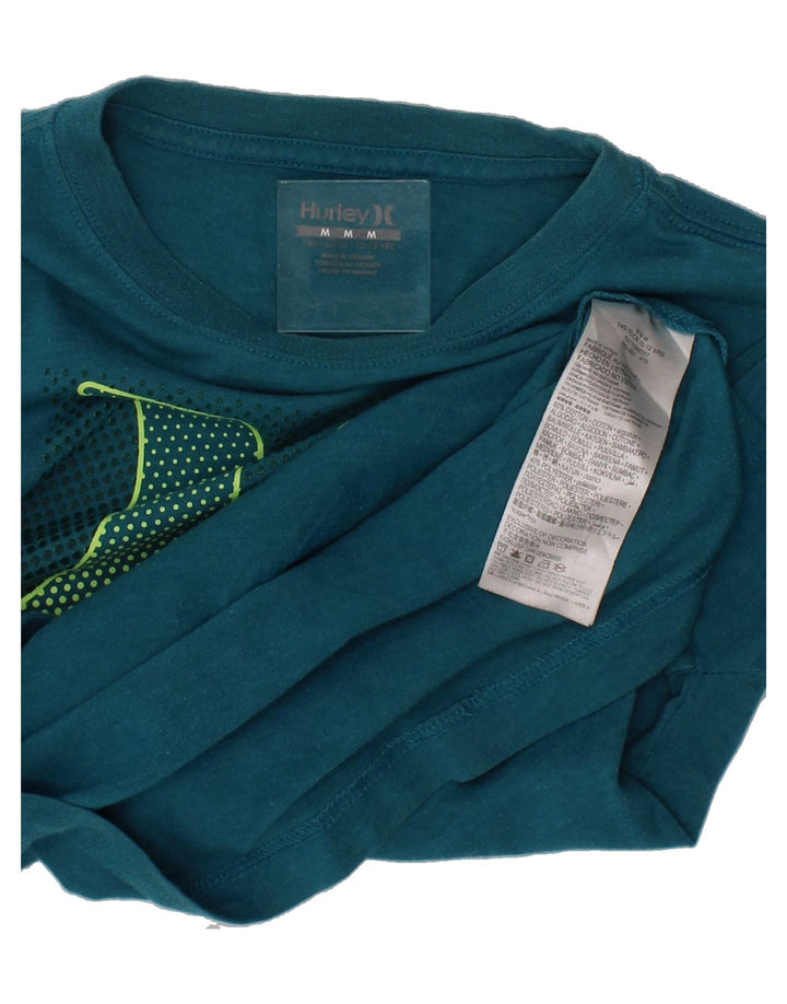 HURLEY Boys Graphic T-Shirt Top 10-11 Years Medium  Blue Cotton Vintage Hurley and Second-Hand Hurley from Messina Hembry 