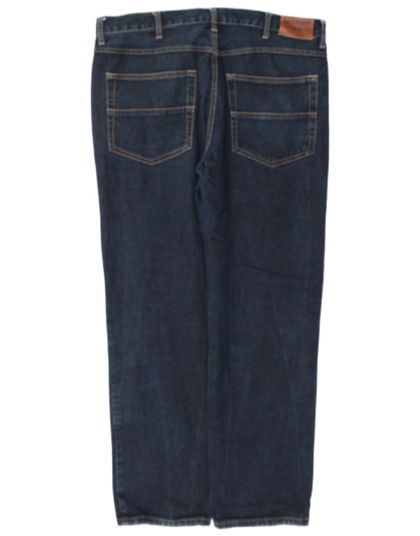 Jeans dritti da uomo Farah W36 L32 cotone blu navy