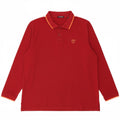 CHIEMSEE Mens Long Sleeve Polo Shirt 2XL Red Cotton