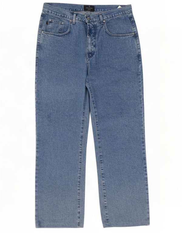 Jeans Straight Uomo Trussardi W34 L29 Cotone Blu