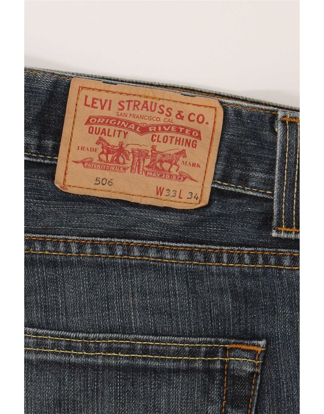 Jeans dritti da uomo Levi's 506 vestibilità standard W33 L31 Blu