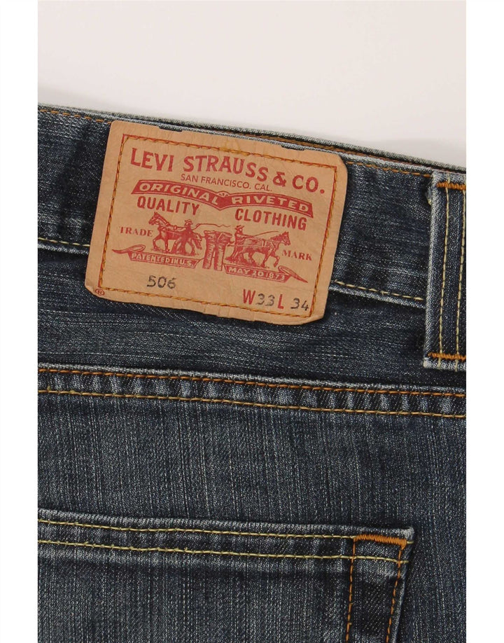 Jeans dritti da uomo Levi's 506 vestibilità standard W33 L31 Blu