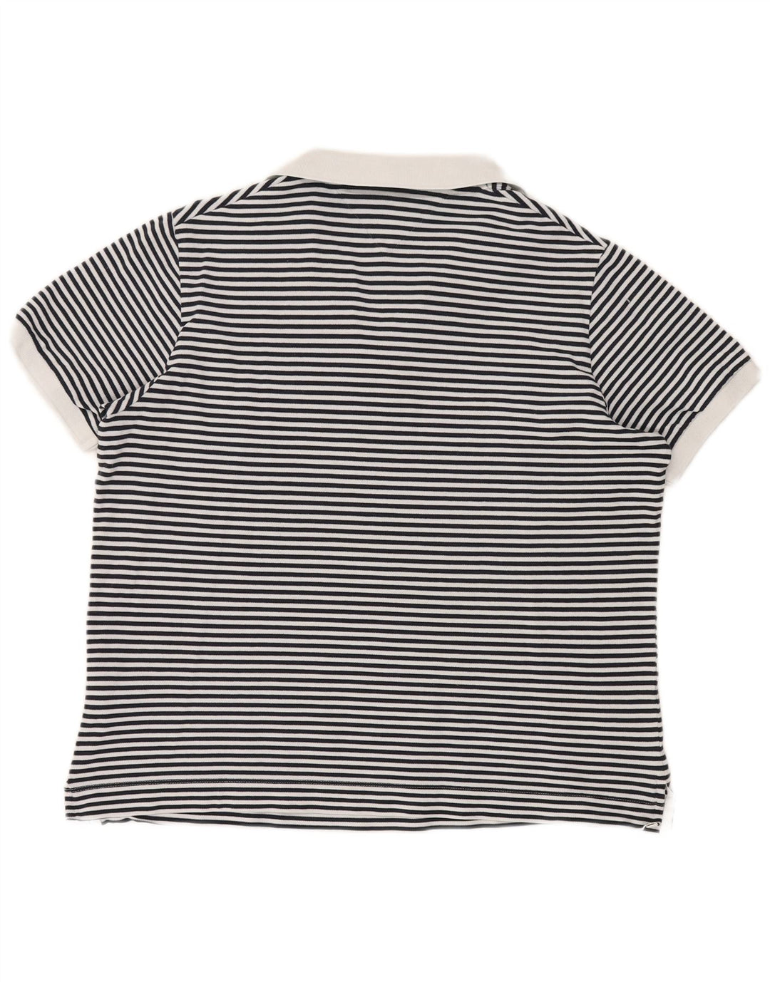 TOMMY HILFIGER Polo da donna UK 20 2XL Blu navy a righe nautiche