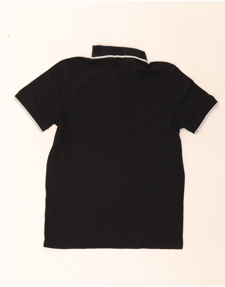 Polo Kappa Uomo Piccola in Cotone Rigato Nero