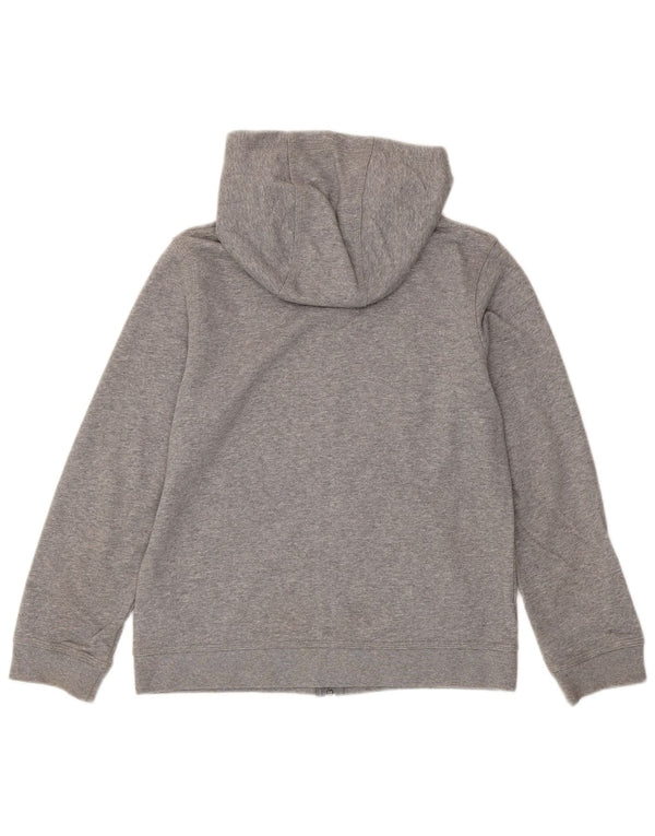 Felpa con cappuccio e zip Nike da bambino, 12-13 anni, in cotone grigio screziato grande