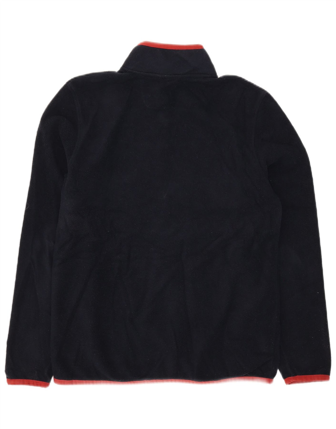 Maglione in pile da uomo Marks & Spencer con zip e collo piccolo in poliestere blu navy