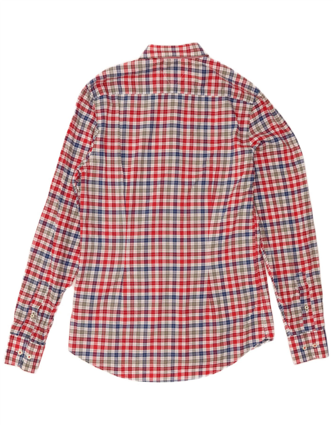 Camicia slim fit da uomo Tommy Hilfiger piccola in cotone a quadretti multicolore