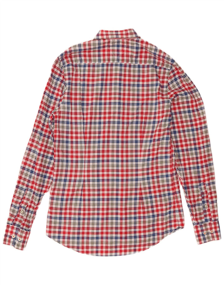 Camicia slim fit da uomo Tommy Hilfiger piccola in cotone a quadretti multicolore