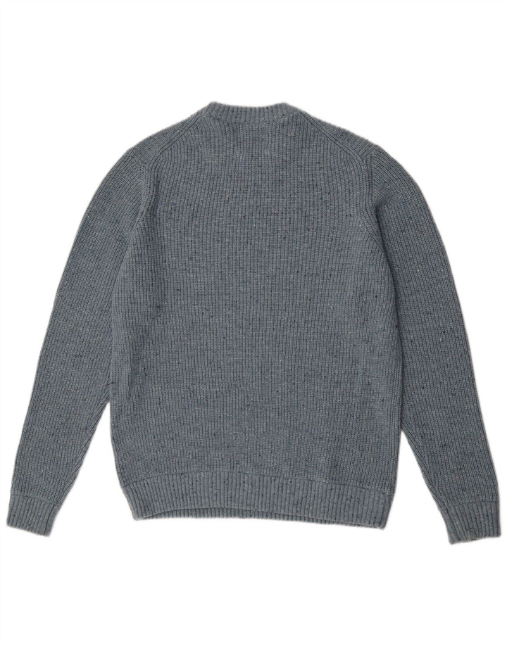 Maglione maglione girocollo da uomo Marks & Spencer grande poliammide screziato blu