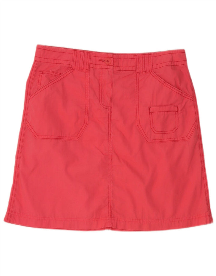 Gonna cargo da donna Marks & Spencer UK 12 media W32 cotone rosa