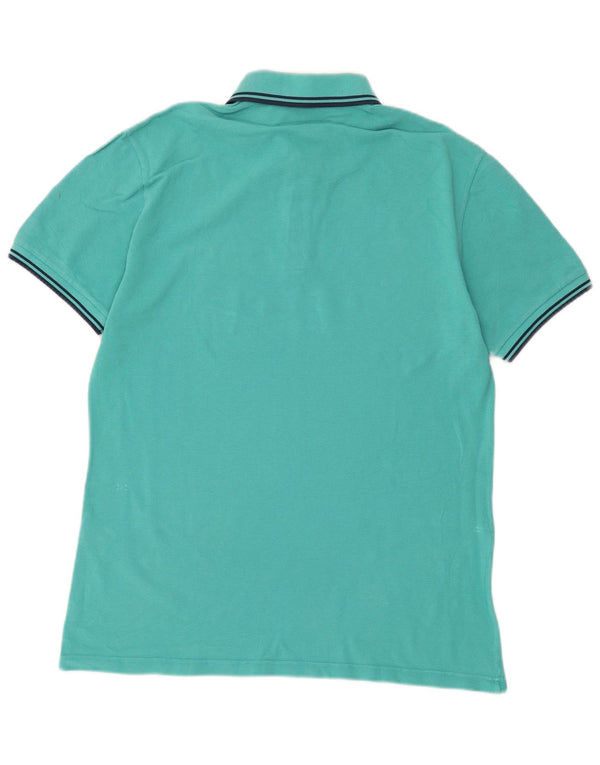 Polo da uomo slim fit Fred Perry grande in cotone turchese