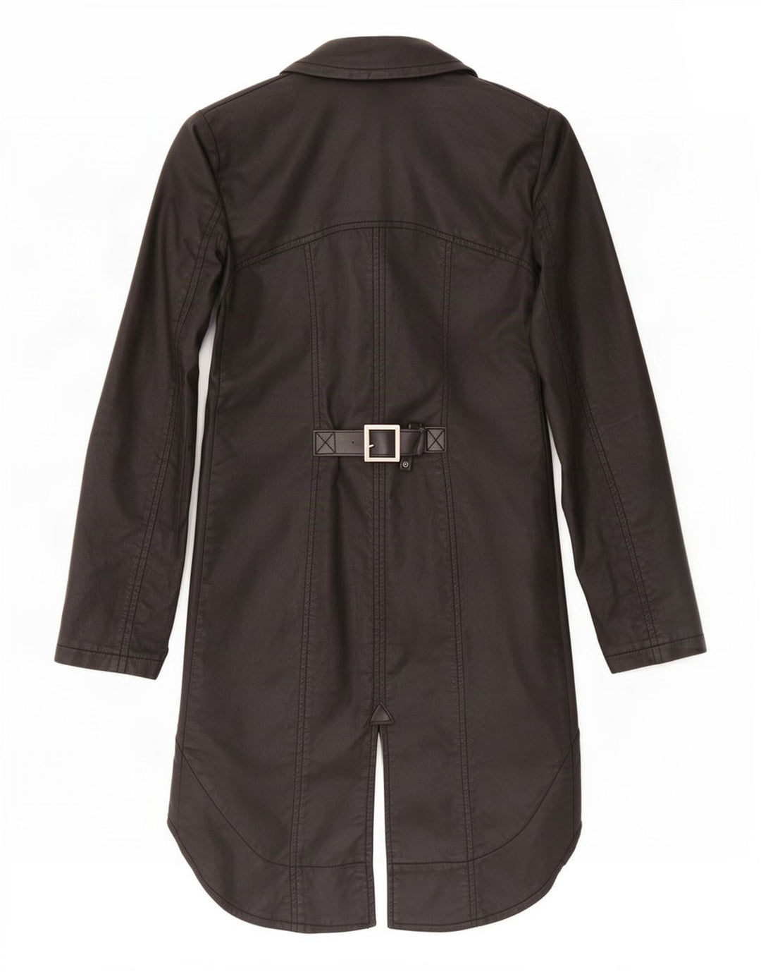 Cappotto frac vintage da donna UK 6 XS in cotone nero