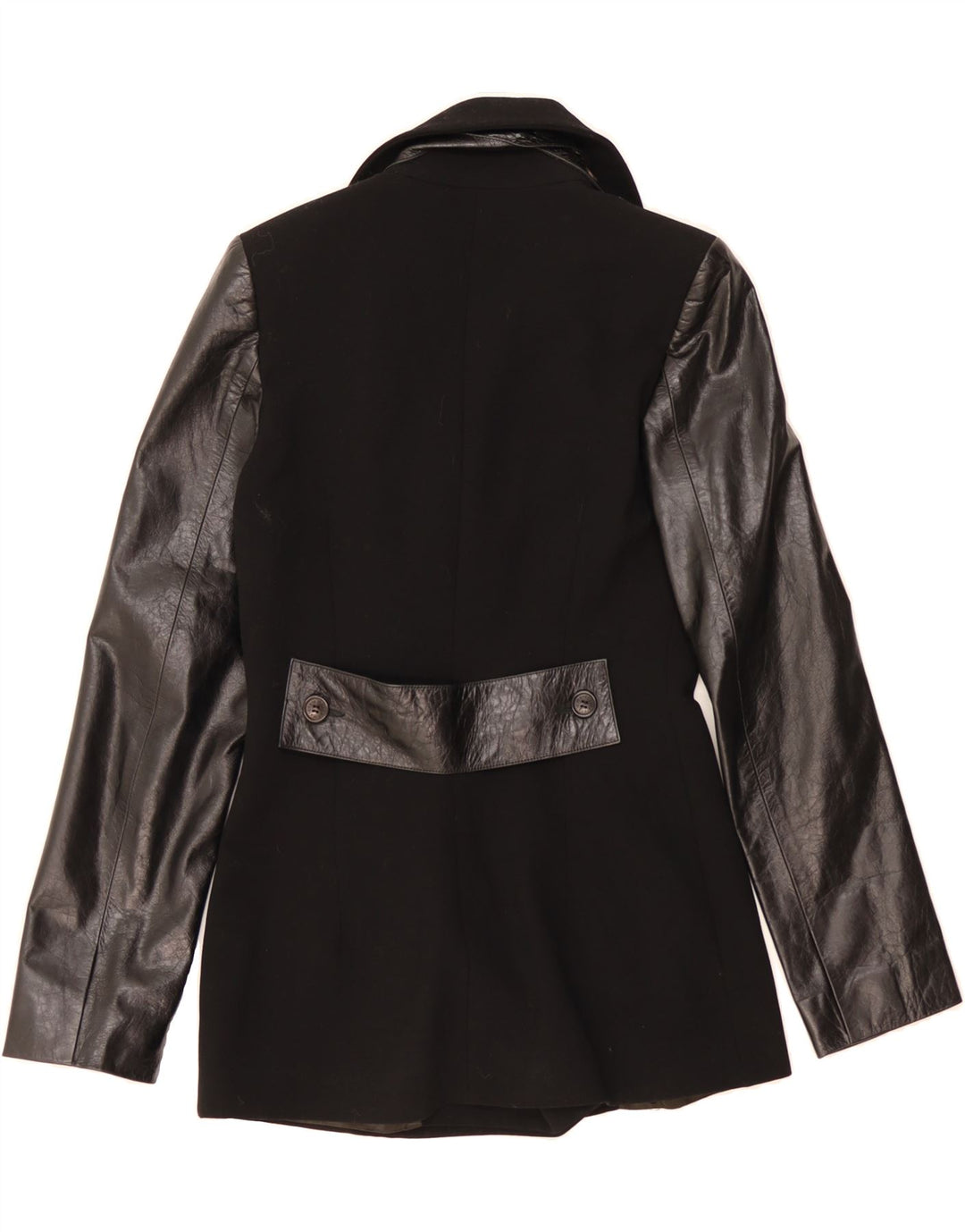 MARCEL MARONGIU Womens 3 Button Blazer Jacket EU 38 Medium Black Wool Vintage Marcel Marongiu and Second-Hand Marcel Marongiu from Messina Hembry 