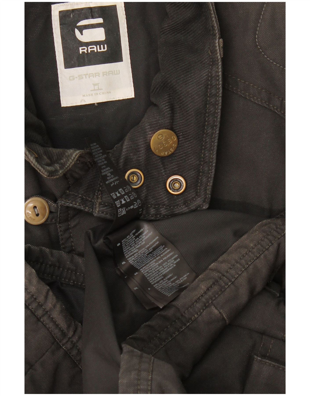 Giacca a vento da uomo G-Star UK 36 piccolo cotone grigio