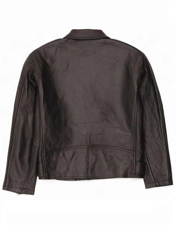 Topshop Giacca da motociclista oversize in ecopelle da donna UK 4 XS Nera