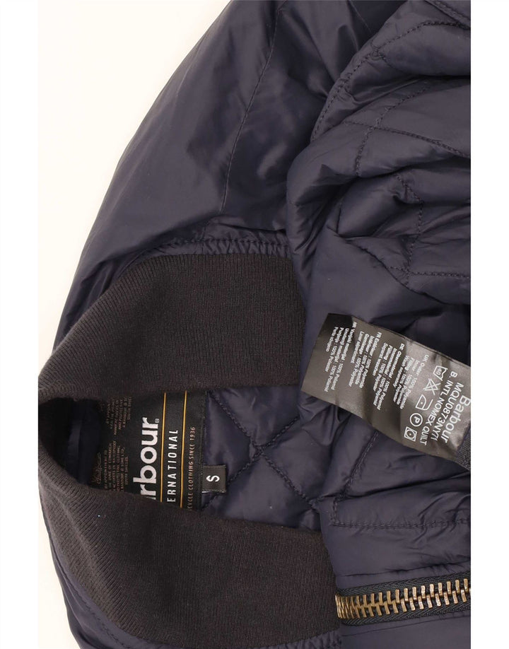 Giacca imbottita da uomo Barbour UK 36 Small Blu Navy Colourblock in poliammide