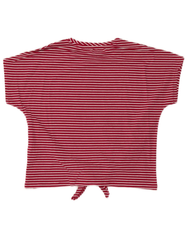 T-shirt grafica corta da donna Guess UK 4 XS cotone a righe rosa