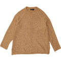 MARKS & SPENCER Womens Crew Neck Jumper Sweater UK 14 Medium Brown Acrylic Vintage Marks & Spencer and Second-Hand Marks & Spencer from Messina Hembry 