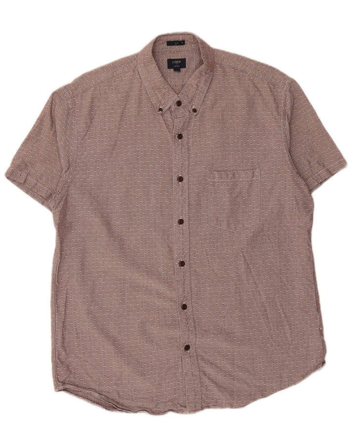 J. Crew Camicia Oxford Slim da Uomo Grande in Cotone Maculato Marrone