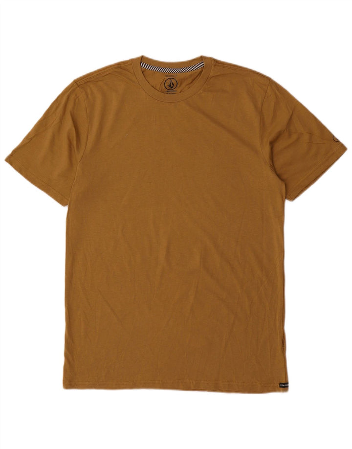 T-shirt da uomo Volcom Modern Fit, piccola, in cotone beige
