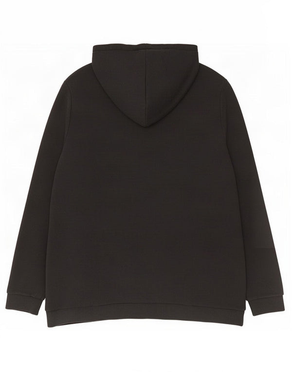 Felpa con cappuccio grafica da donna Adidas UK 28/30 3XL cotone nero