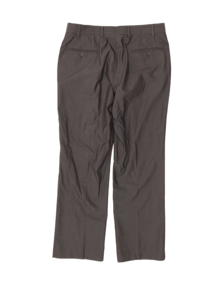 Pantaloni da abito dritti da uomo TED BAKER W34 L29 Grigi