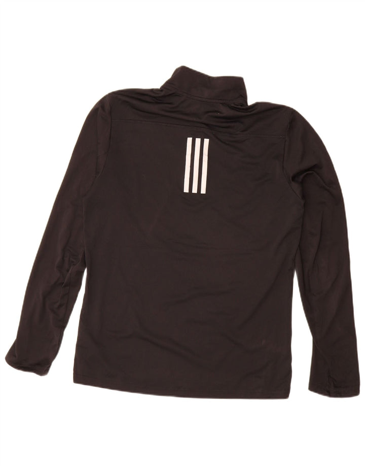 Adidas Uomo Aeroready Zip Neck Pullover Tuta Top Small Poliestere Nero