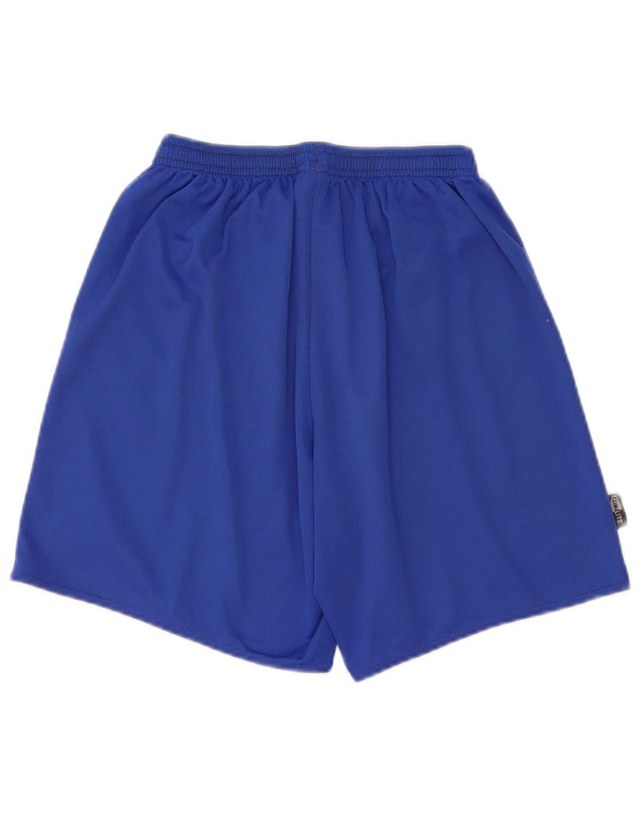 Pantaloncini sportivi Adidas Climalite da uomo in poliestere a righe blu medio
