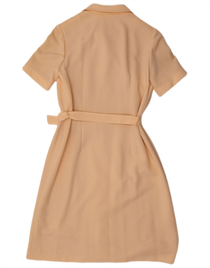 Abito polo vintage da donna UK 12 beige medio