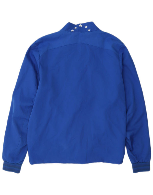 Giacca da tuta grafica Umbro Rangers da uomo in poliestere blu medio