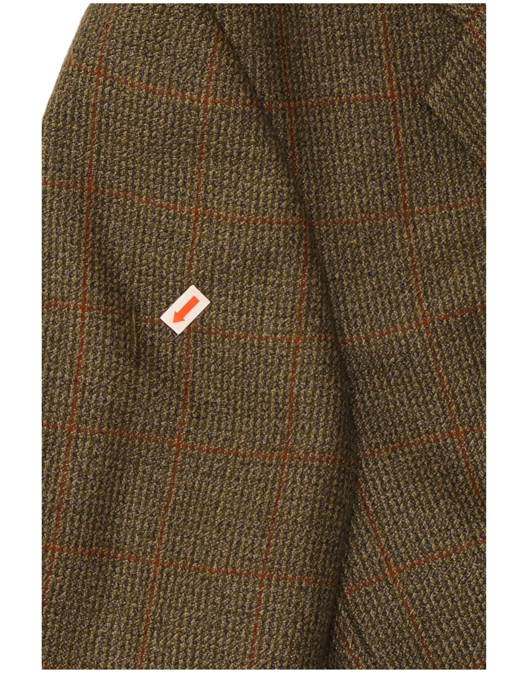 MAGEE Mens 2 Button Blazer Jacket UK 42 Large Khaki Check Wool