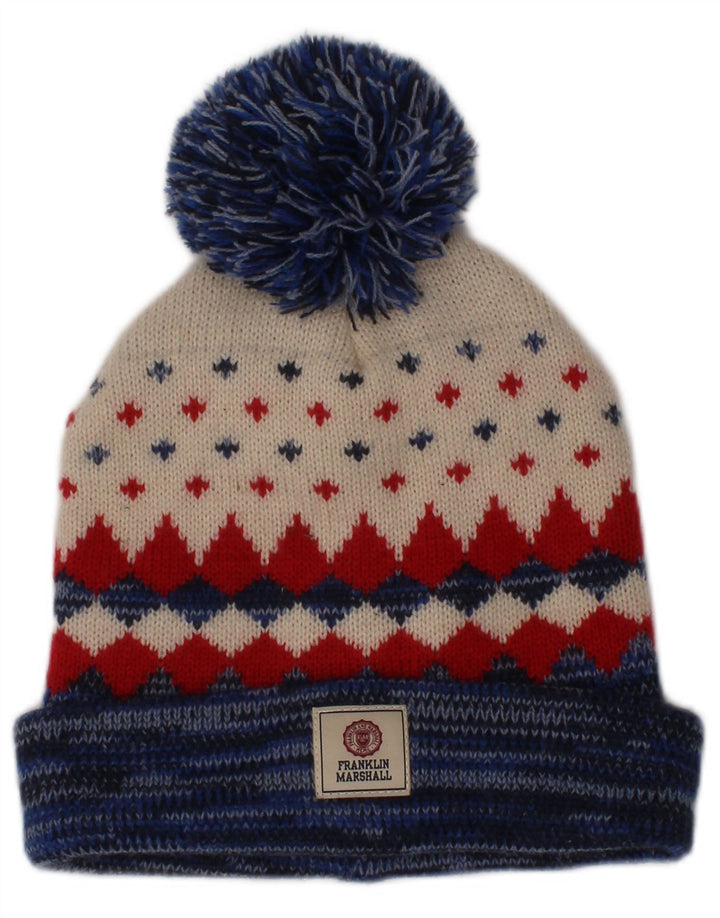 Cappello con pompon da uomo Franklin Marshall taglia unica multicolore Fair Isle invernale