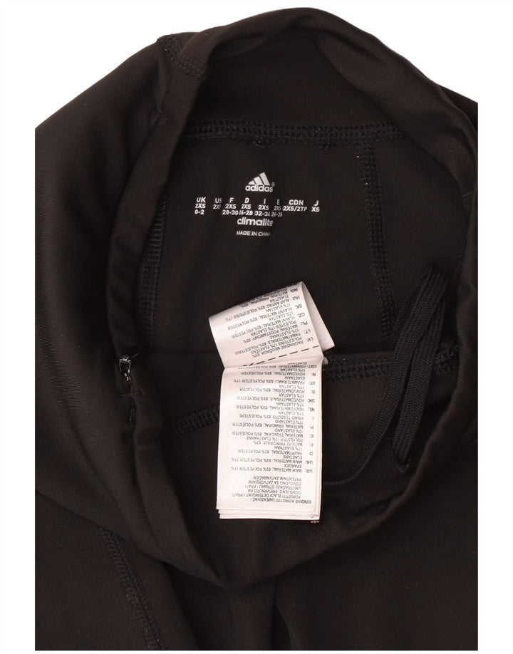 Leggings ADIDAS Climalite da donna UK 0/2 2XS Poliestere color block nero