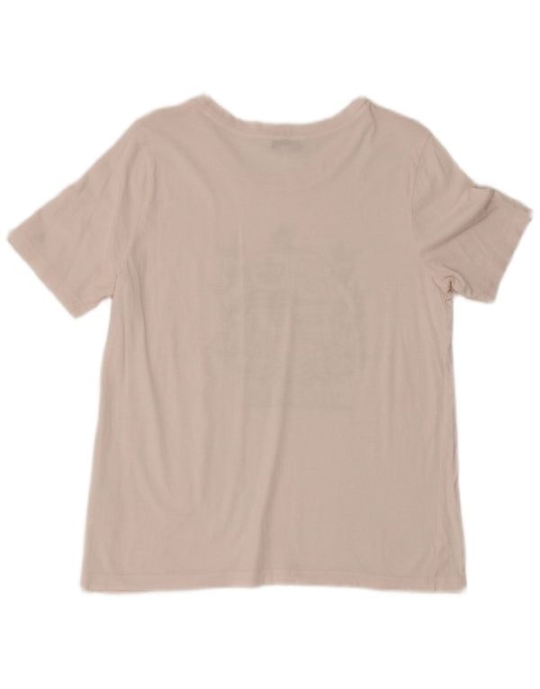 T-shirt grafica da donna Tommy Hilfiger Top UK 16 Large Rosa