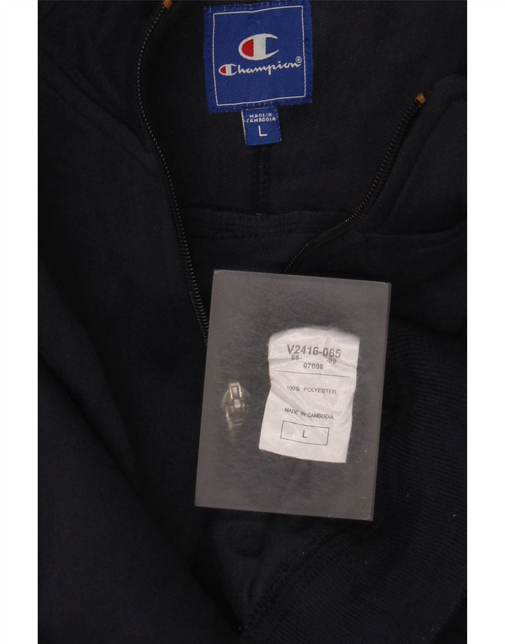 Giacca da tuta da uomo Champion Large in poliestere blu navy