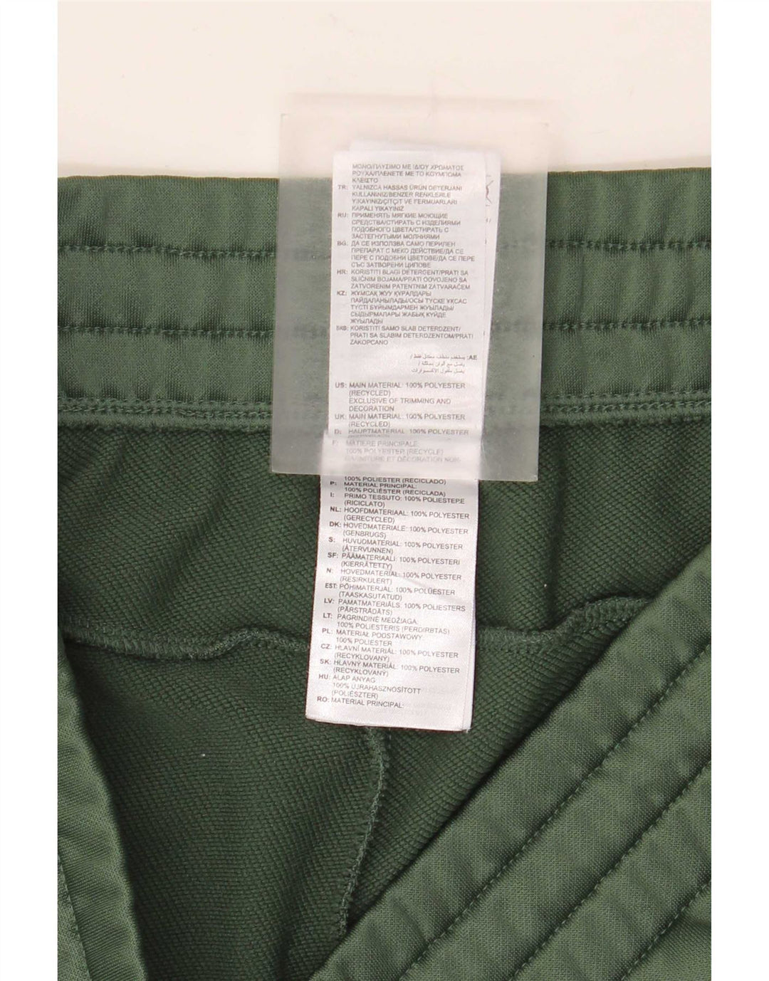 Pantaloni da tuta da uomo Adidas Joggers UK 12/14 Poliestere verde medio