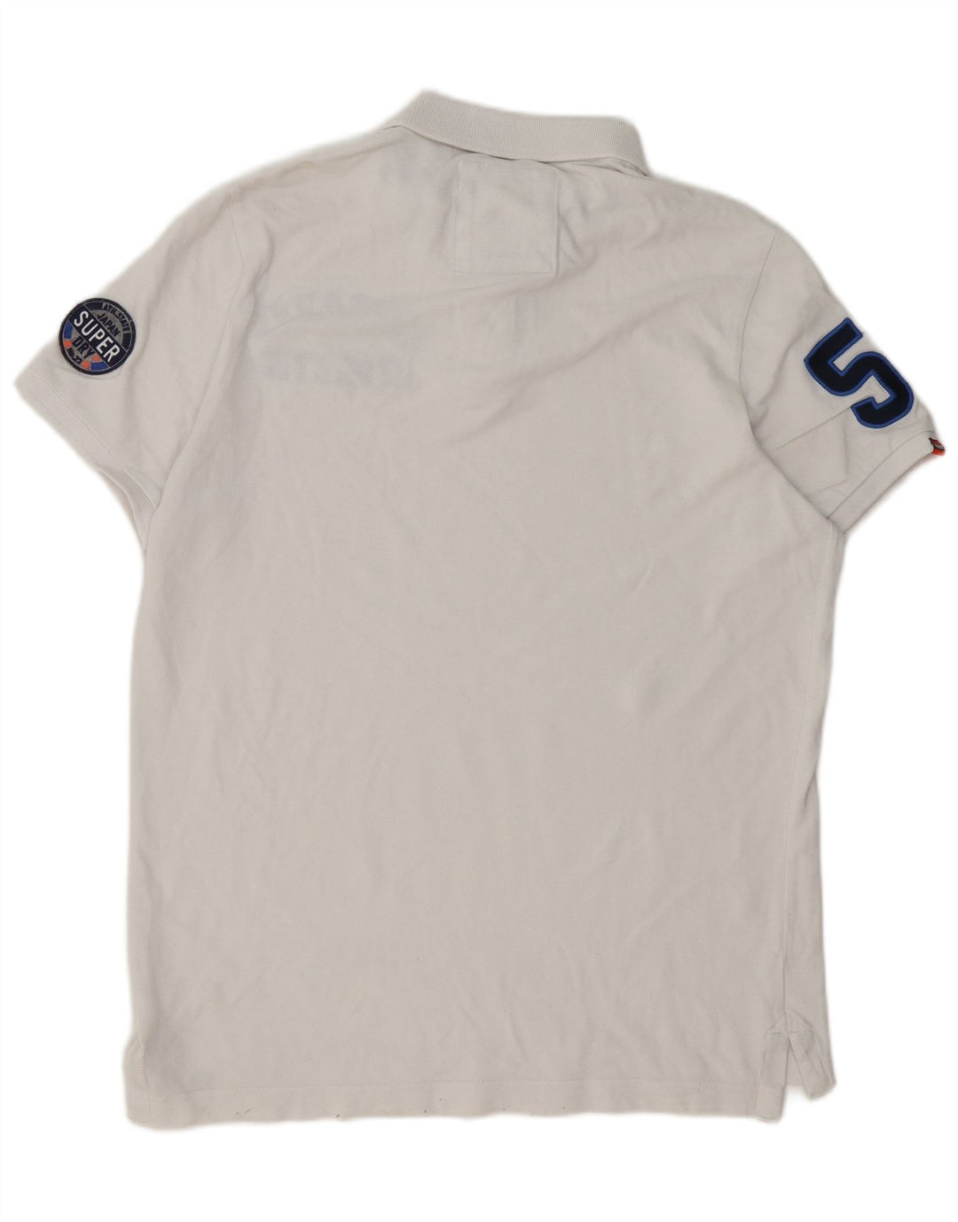 Polo grafica da uomo Superdry 2XL bianca