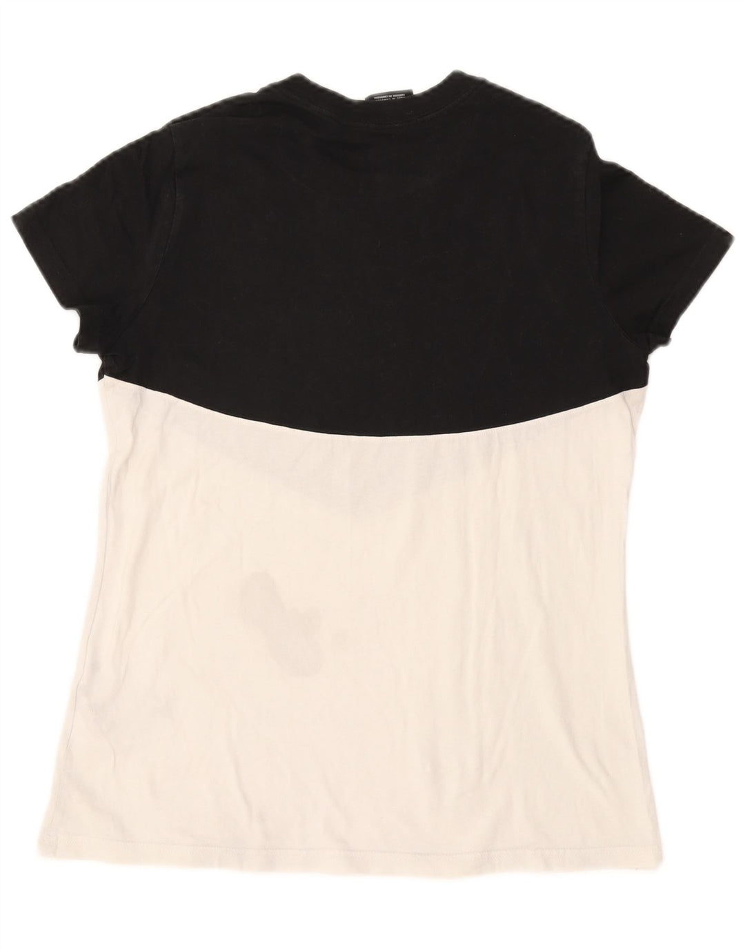 T-shirt grafica da donna NIKE Top UK 12 cotone color block bianco medio