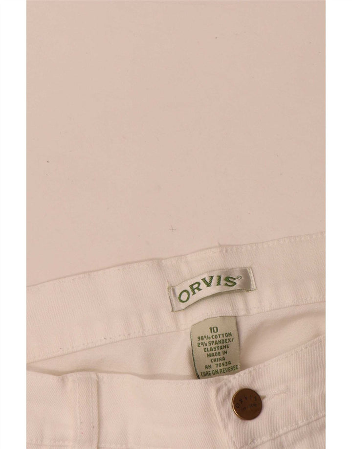 Jeans dritti da donna Orvis US 10 Large W30 L28 Cotone bianco