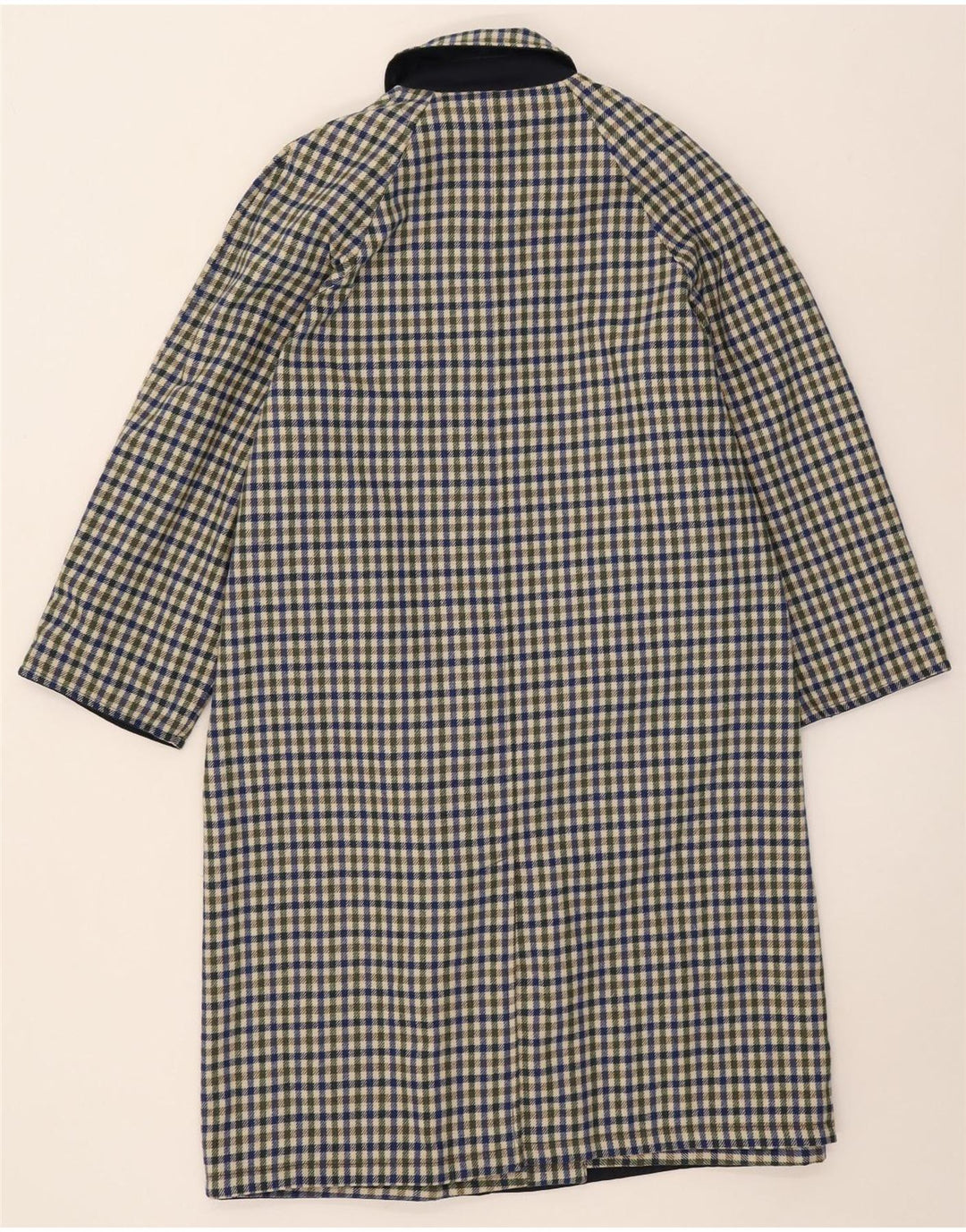 Soprabito reversibile da donna vintage IT 42 medio blu navy in poliestere